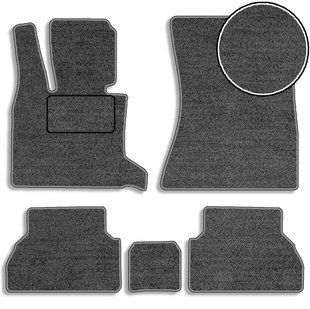 Купить Ворсовые коврики для BMW X5 (E70) 2007-2013 с подпятником Серые 5 шт (Carrera) 80708 Коврики для Bmw