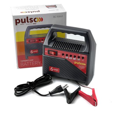Купить Зарядное устройство для автомобильного аккумулятора PULSO 6-12 V / 6 А (BC-15860) 57468 Преобразователи напряжения инверторы - Зарядные АКБ