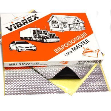Купить Авто Виброизоляция фольгированная Vibrex Master 2 мм 700 x 500 см 100402 Шумовиброизоляция