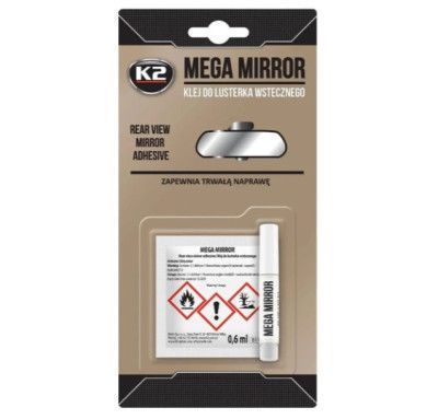 Купити Клей для дзеркал заднього виду K2 Mega Mirror 0.6 + 0.5 мл (B110) (K20063) 42509 Клей Водостійкий - Струмопровідний - Для дзеркала та скла