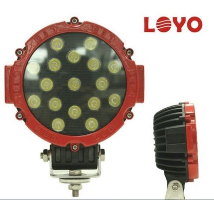 Купити Додаткова LED фара 51W (3W*17) 10-30V Ø 163x60 mm Дальній (103 51W) 1 шт (3437) 8512 Додаткові LЕD фари