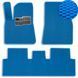 Buy EVA floor mats for Tesla Model 3 2017- with heel pad Blue-Blue edging 3 pcs 66279 Floor mats for Tesla