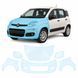 Купить Антигравийная защитная бронепленка по лекалам для Fiat Panda III 2011-2024 - передняя часть авто (капот бампер фары крылья) 104216 Модельные лекала защитных пленок для Fiat