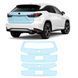 Buy Pre-cut paint protection film for Lexus RX AL20 facelift 2019-2022 - trunk lid area 106322 Model-specific paint protection film patterns for Lexus