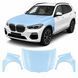 Купити Антигравійна захисна бронеплівка за лекалами для BMW X5 G05 2018-2023 - капот і передні крила 101921 Модельні лекала захисних плівок для Bmw