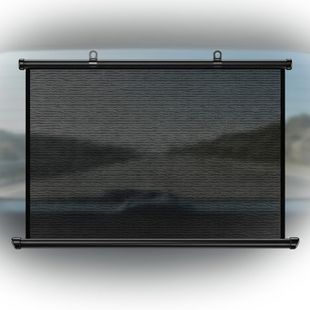 Купить Шторка солнцезащитная ролет на заднее стекло Carlife 110 x 57 cм (Сетка Черная с двух сторон) 8168 Шторки солнцезащитные для окон авто