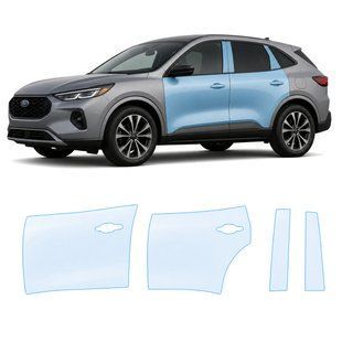 Купити Антигравійна захисна бронеплівка за лекалами для Ford Escape (US) IV facelift 2023- зони дверей і стійки вікон 104353 Модельні лекала захисних плівок для Ford