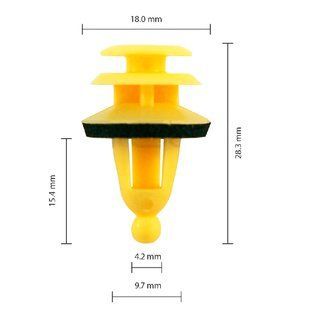 Buy Clip for fastening door trim molding GM Chevrolet Daewoo Opel 22600612 22651066 (C0617) 73227 Door type retainer