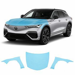 Купить Антигравийная защитная бронепленка по лекалам для Acura ZDX EV 2024 - капот и передние крылья 103015 Модельные лекала защитных пленок для Acura