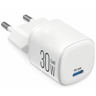 Купить Сетевое зарядное устройство Brevia ePowerGaN PD30W USB-C белый 44030GCW 81220 Сетевые зарядные устройства