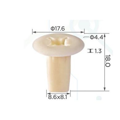 Купить Клипса самонарезная (OEM MB098145, 0128100023, 9018906001, 90189-06001, M088341, MS480013) (C0033) 73893 Фиксатор под саморез