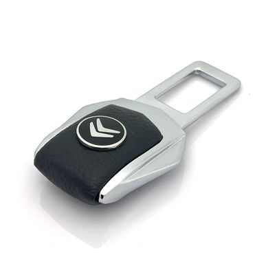 Купить Заглушка ремня безопасности с логотипом Citroen Темный Хром 1 шт 34002 Заглушки ремня безопасности