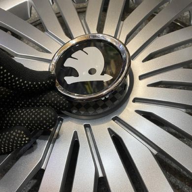 Buy Wheel cap with emblem Mercedes SKS423 R16 gray logo choice 4 pcs 21813 16 SKS