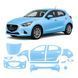 Buy Pre-cut paint protection film for Mazda Mazda2 DJ 2014-2019 - full body 106533 Model-specific paint protection film patterns for Mazda
