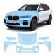 Купити Антигравійна захисна бронеплівка за лекалами для BMW X5 G05 2018-2023 - передня частина авто (капот бампер фари крила) 101922 Модельні лекала захисних плівок для Bmw