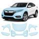 Купити Антигравійна захисна бронеплівка за лекалами для Honda HR-V (US/глобальний) II facelift 2019-2021 - передня частина авто (капот бампер крила)) 104744 Модельні лекала захисних плівок для Honda