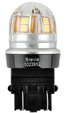 Купити LED автолампа Brevia Spower 12/24V P27/7W 6x2835SMD 330Lm 6000K CANbus Оригінал 2 шт (10239X2) 40183 Світлодіоди - Brevia