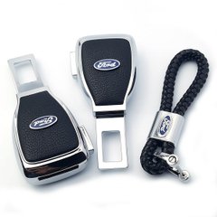 Купити Набір в авто для Ford №2 / Заглушка перехідник ременя безпеки та брелока з логотипом 36697 Подарункові набори для автомобіліста