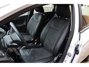 Buy MW Brothers seat covers for Ford Fiesta 2015+ Leather Style series (grey stitching) 59204 MW Brothers model covers