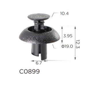 Buy Clip spacer Toyota, Lexus (9046707211, 90467-07211, 11365) (C899) 73994 Spacer retainer with locking