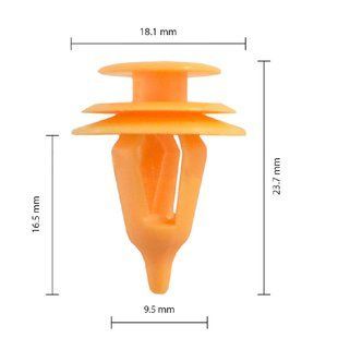 Buy Clip for fastening door trim molding Toyota Lexus 67771-30090 67771-17030 67771-28030 GM 95008221 (C0624) 73228 Door type retainer