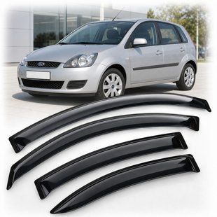 Купити Дефлектори вікон вітровики для Ford Fiesta 5d 2002-2008 Скотч 3M (AMF30302) Acrylic 4 шт 110534 Дефлектори вікон Ford