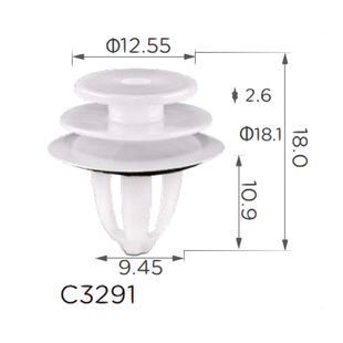 Buy Clip for fastening door trim BMW MINI (07-14-7-145-753 07147145753 07147443710) (C3291) 73328 Door type retainer