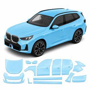 Купить Антигравийная защитная бронепленка по лекалам для BMW X3 G45 2024- полный кузов 102367 Модельные лекала защитных пленок для Bmw
