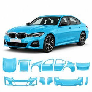 Купить Антигравийная защитная бронепленка по лекалам для BMW 3 Series G20 2019-2022 - полный кузов 102067 Модельные лекала защитных пленок для Bmw