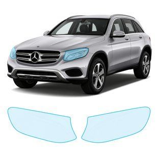 Buy Pre-cut paint protection film for Mercedes-Benz GLC X253 2015-2019 - optics (headlights & fog lights) 106992 Model-specific paint protection film patterns for Mercedes-Benz