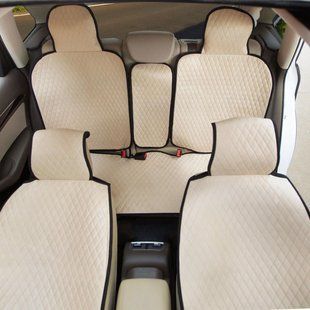 Buy Seat covers Alcantara LUX quilted set Beige 8267 Premium Seat Covers (Alcantara)