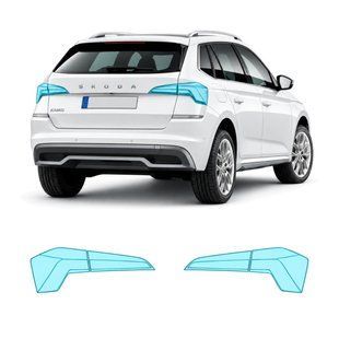 Купити Антигравійна захисна бронеплівка за лекалами для Skoda Kamiq I 2019- задні ліхтарі стопи 108863 Модельні лекала захисних плівок для Skoda