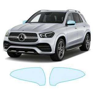 Купити Антигравійна захисна бронеплівка за лекалами для Mercedes-Benz GLE W167 2019-2023 - дзеркала 107057 Модельні лекала захисних плівок для Mercedes-Benz
