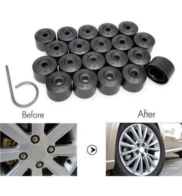 Купити Ковпачок колісного болта Volkswagen VAG універсальний 17 мм Т44 (1K0 601 173 9B9) 94955 Захисні Ковпачки на Болти та Гайки