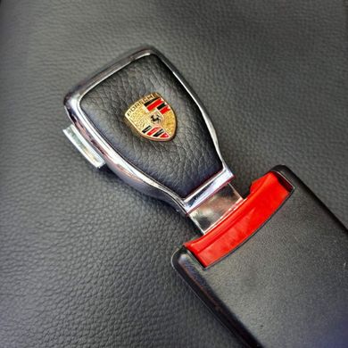 Купить Заглушка переходник ремня безопасности с логотипом Porsche 1 шт 9824 Заглушки ремня безопасности