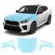 Купить Антигравийная защитная бронепленка по лекалам для BMW X2 U10 2023- капот и передние крылья 102317 Модельные лекала защитных пленок для Bmw