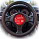 Купити Чохол керма M перфорована шкіра, Чорно-червоний (VLOD-L282 BK/RD M) 7335 Чохли Руля Шкіряні - 2 фото из 2