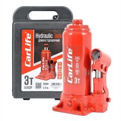 Купить Домкрат гидравлический бутылочный CarLife 3 т 180-340 мм в Кейсе (BJ403P) 25611 Домкраты бутылочные