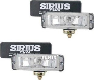 Купить Противотуманные фары Sirius NS 2177 B-C прямоугольные 166х71 мм / крышка / корпус метал / Белые 2 шт 8395 Противотуманные фары DLAA Sirius Корея