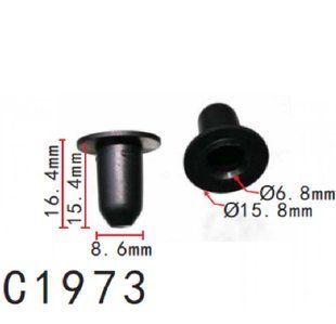 Buy Clip for fastening molding Audi Seat Skoda VW (3C0853586) C1973 73429 Fixer for moldings and radiator grilles