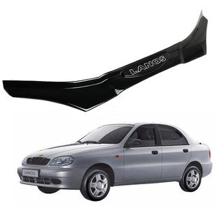 Купить Дефлектор капота мухобойка для Daewoo Lanos 2005- Voron Glass 34048 Дефлекторы капота Daewoo