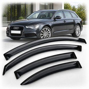 Купити Дефлектори вікон вітровики для Audi A6 Avant (4G, C7) 2011 Скотч 3M (AMA13411) Acrylic 4 шт 110485 Дефлектори вікон Audi