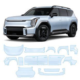 Buy Pre-cut paint protection film for Kia EV9 I 2023- - full body 105597 Model-specific paint protection film patterns for Kia