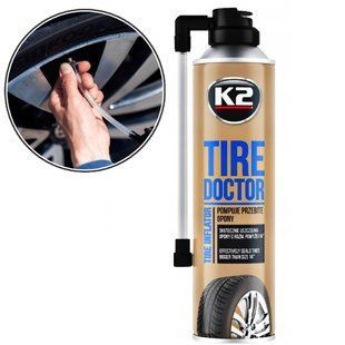 Купити Герметик вулканізатор шин K2 TIRE DOCTOR 500 мл (B311) 83467 Герметики прокладок - Радіатора - Шовні - Вулканізатори
