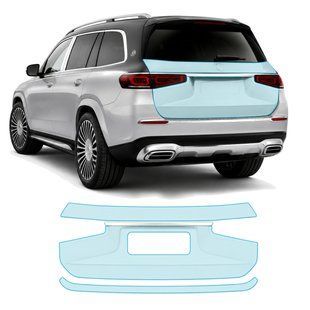 Buy Pre-cut paint protection film for Mercedes-Benz Maybach GLS X167 2020- trunk lid area 107126 Model-specific paint protection film patterns for Mercedes-Benz