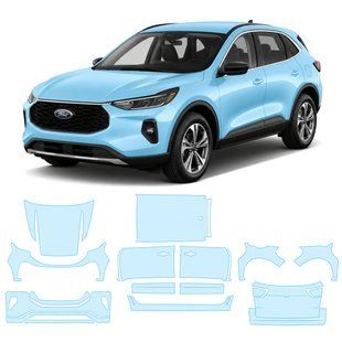 Купити Антигравійна захисна бронеплівка за лекалами для Ford Escape (US) IV facelift 2023- повний кузов 104361 Модельні лекала захисних плівок для Ford