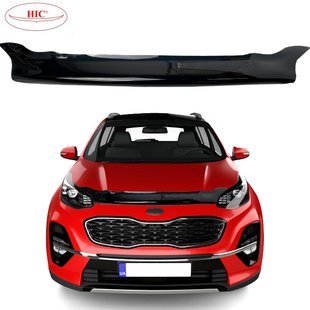 Купить Дефлектор капота мухобойка HIC для Kia Sportage 2015-2021 Оригинал (FH-K44) 60798 Дефлекторы капота Kia