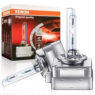 Купить Ксеноновая лампа для фар Xenon D1S 5500K 35W Super Vision +70% 2 шт (Цоколь Метал) 90865 Лампы для Заводского Ксенона