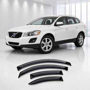 Купить Дефлекторы окон ветровики для Volvo XC60 2008 Скотч 3M (AMV10408) Acrylic 4 шт 110735 Дефлекторы окон Volvo