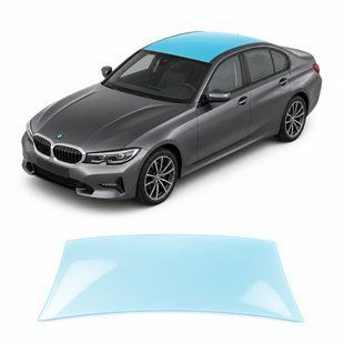 Купить Антигравийная защитная бронепленка по лекалам для BMW 3 Series G20 2019-2022 - зона крыши 102068 Модельные лекала защитных пленок для Bmw